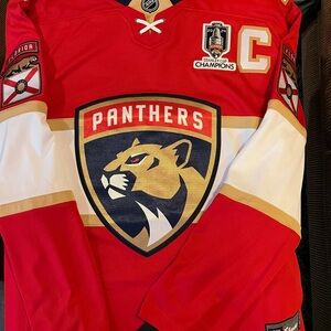 Florida Panthers Aleksander Barkov Stanley Cup Champs Hockey Jersey-2XL